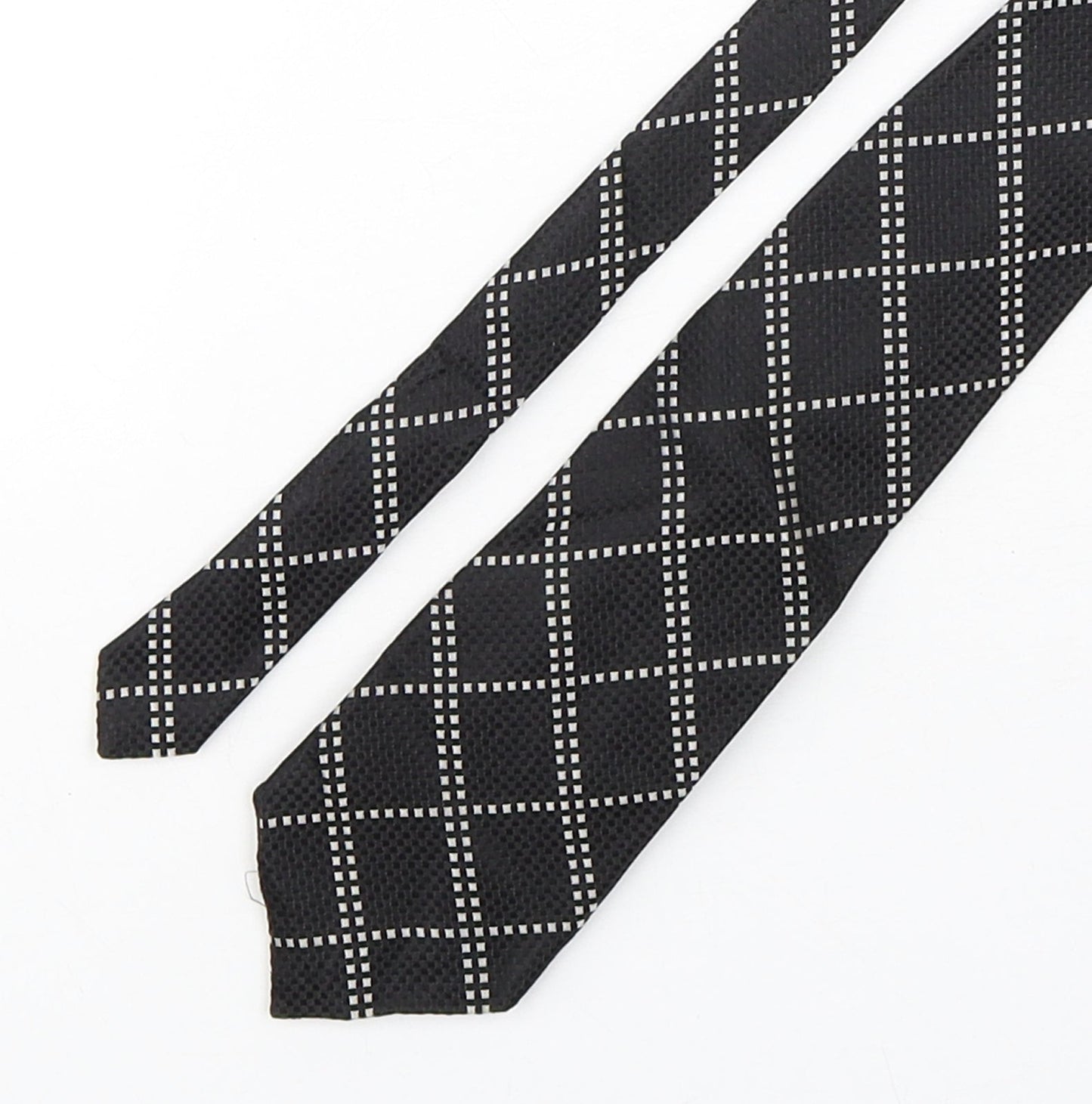 NEXT Mens Multicoloured Plaids & Checks Silk Pointed Tie One Size