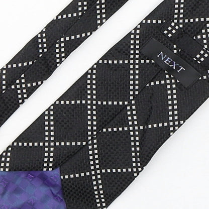 NEXT Mens Multicoloured Plaids & Checks Silk Pointed Tie One Size