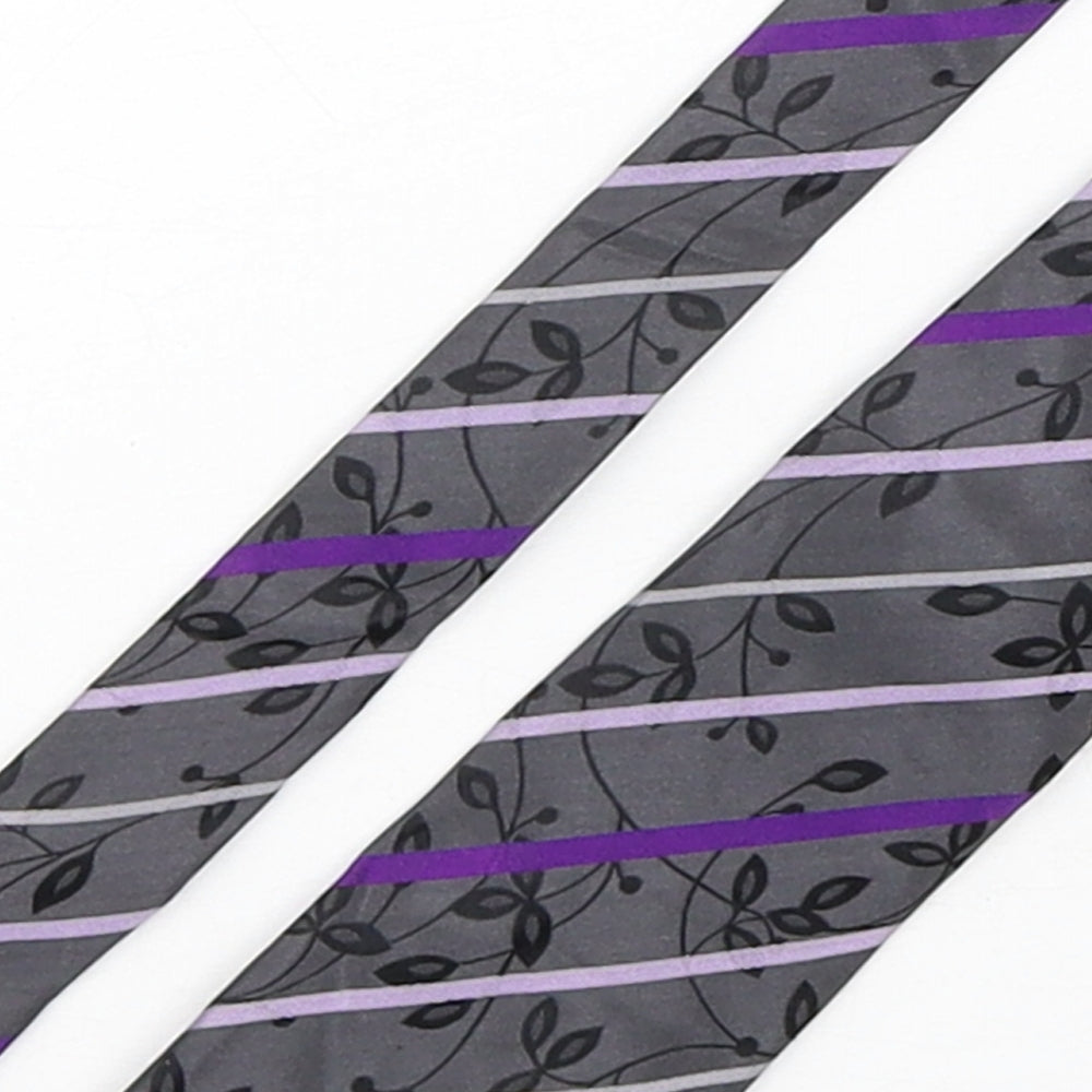 NEXT Mens Multicoloured Striped Silk Pointed Tie One Size