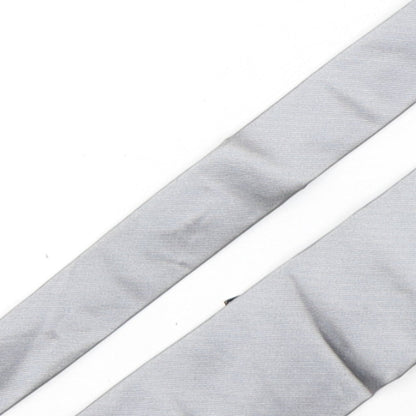 Michelsons Mens Grey  Silk Pointed Tie One Size
