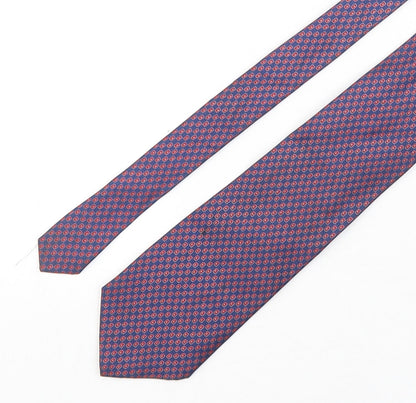 Mens Debenhams Multicoloured Geometric  Pointed Tie