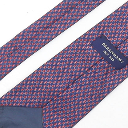 Mens Debenhams Multicoloured Geometric  Pointed Tie