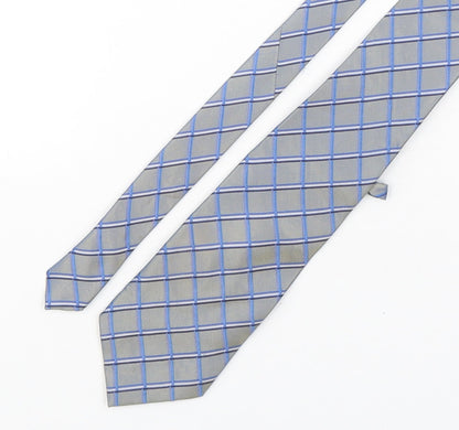 Preworn Mens Multicoloured Plaids & Checks Silk Pointed Tie One Size