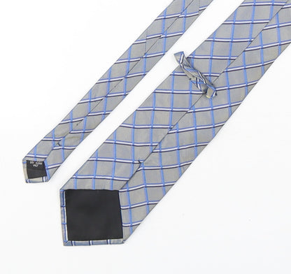 Preworn Mens Multicoloured Plaids & Checks Silk Pointed Tie One Size