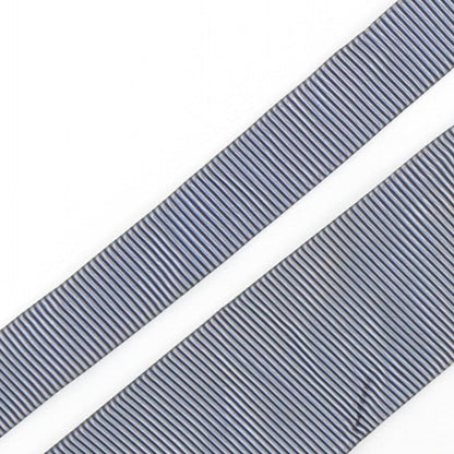 Mens Duffer Grey Striped  Pointed Tie
