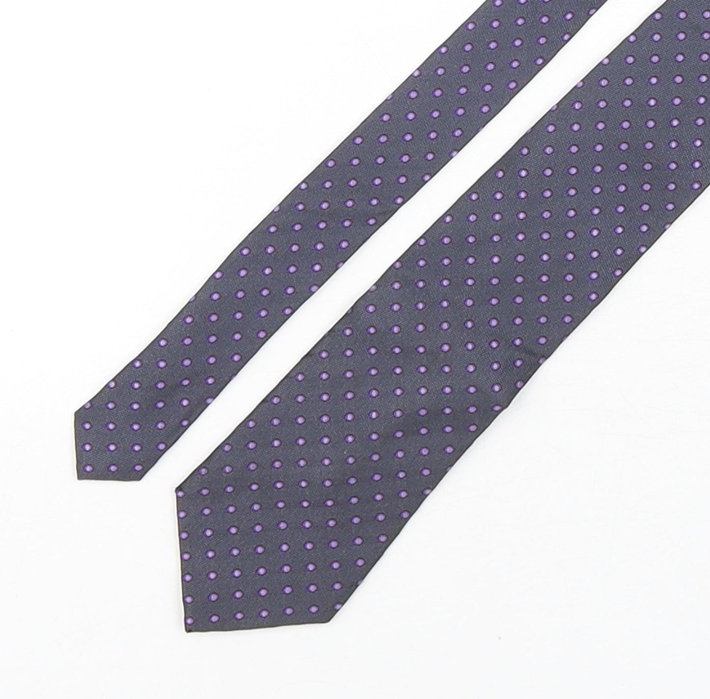 Marks and Spencer Mens Multicoloured Polka Dot Silk Pointed Tie One Size