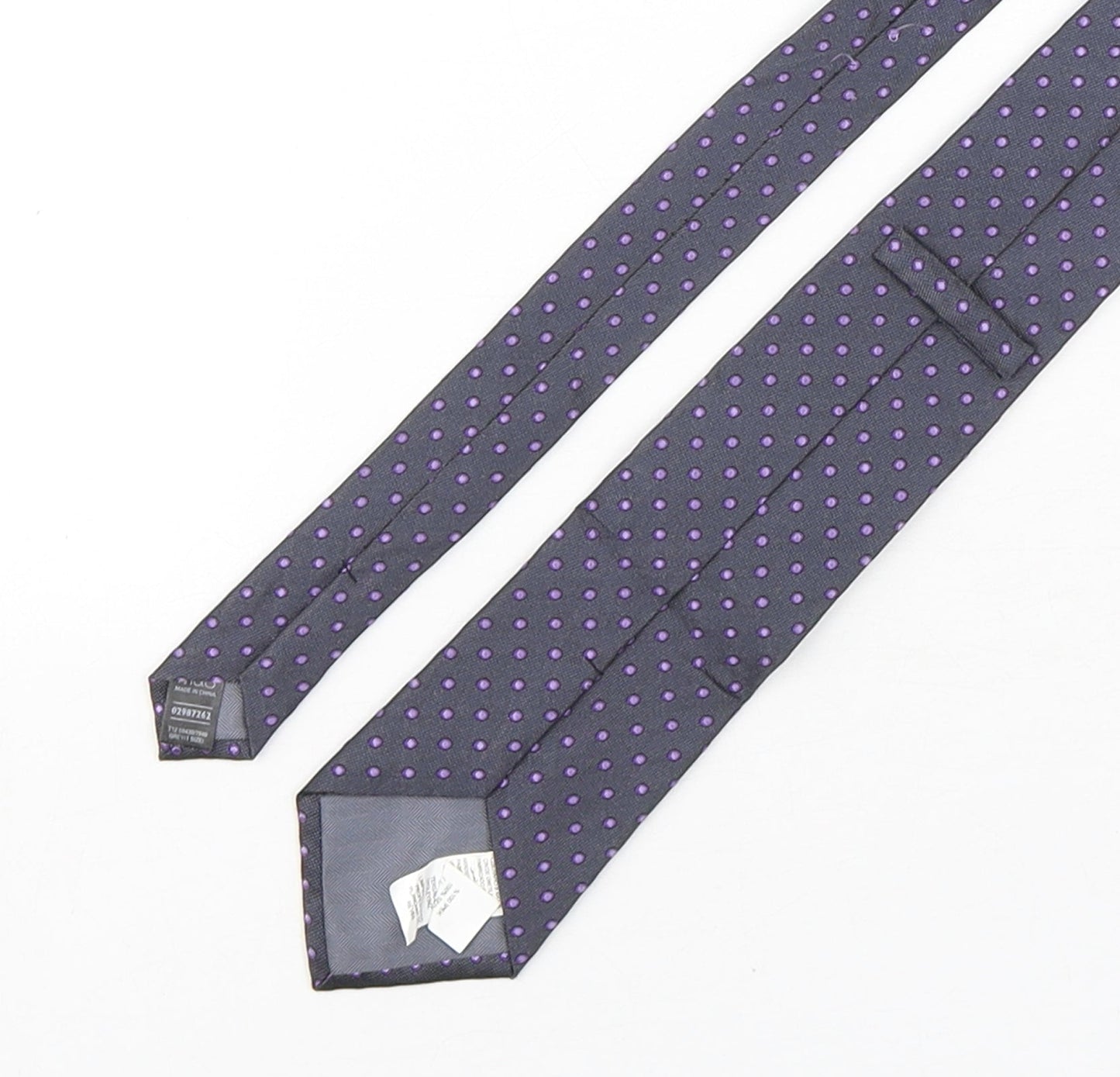 Marks and Spencer Mens Multicoloured Polka Dot Silk Pointed Tie One Size