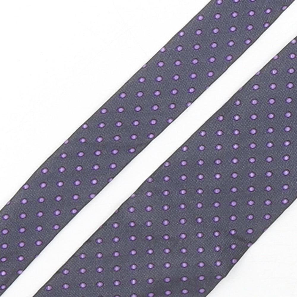 Marks and Spencer Mens Multicoloured Polka Dot Silk Pointed Tie One Size