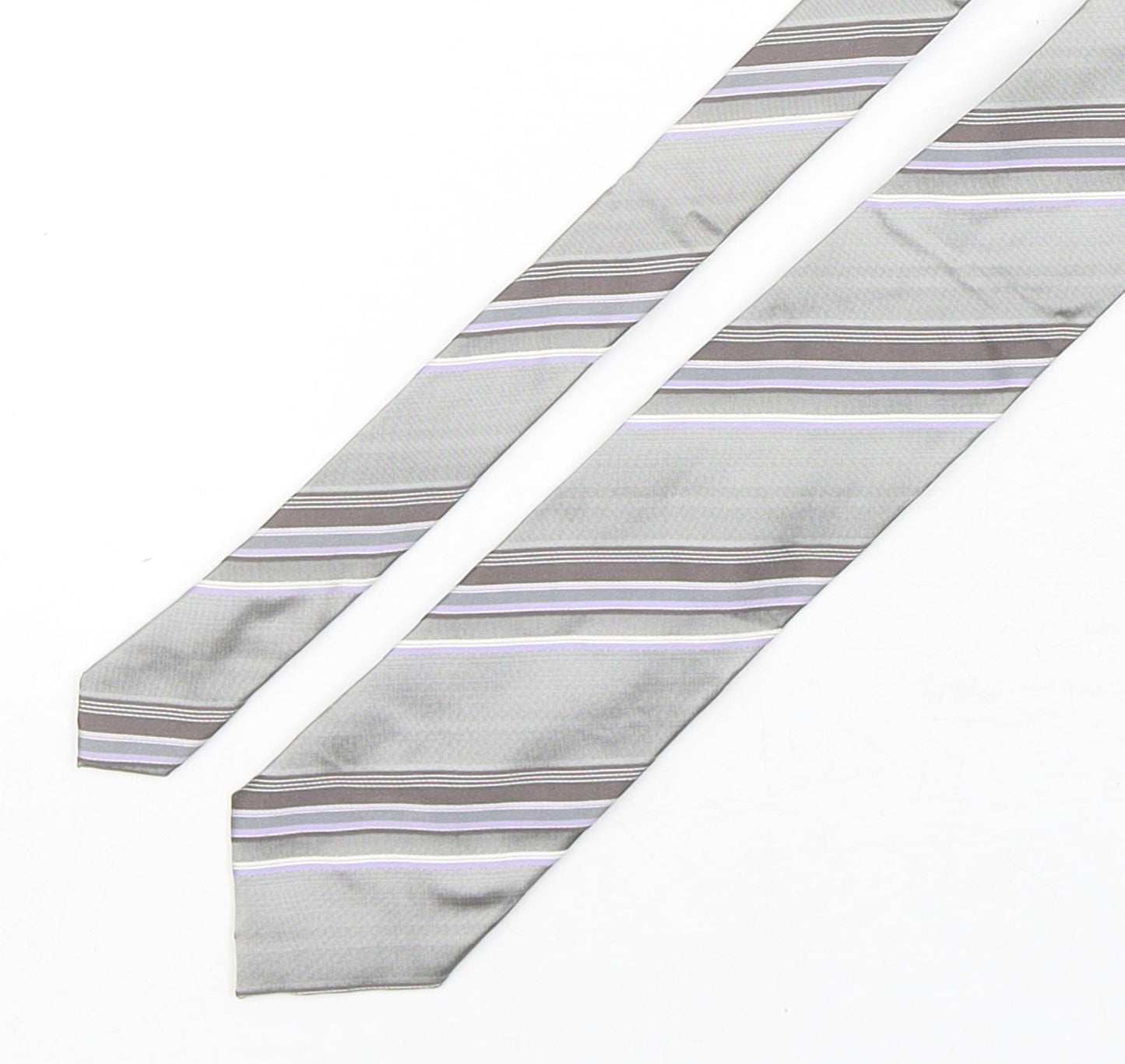 Mens Collezione Multicoloured Striped  Pointed Tie