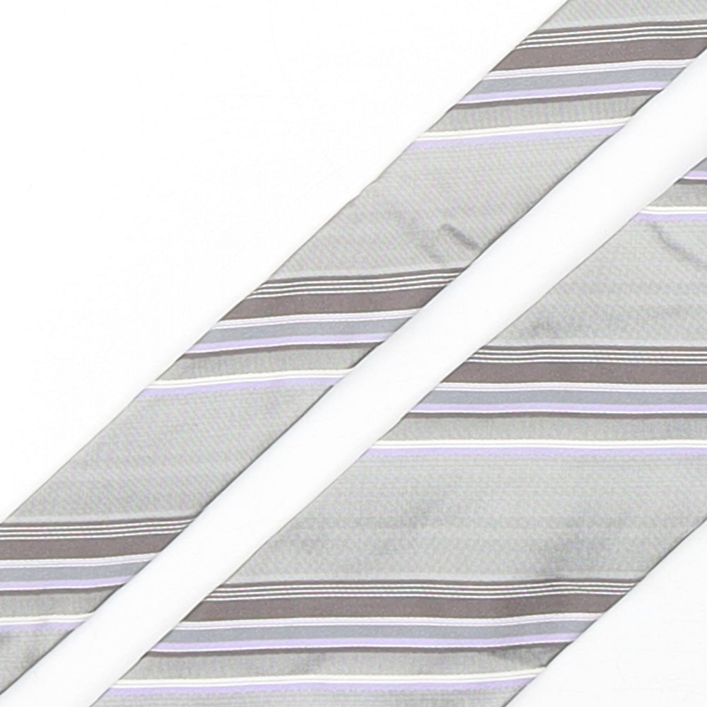 Mens Collezione Multicoloured Striped  Pointed Tie