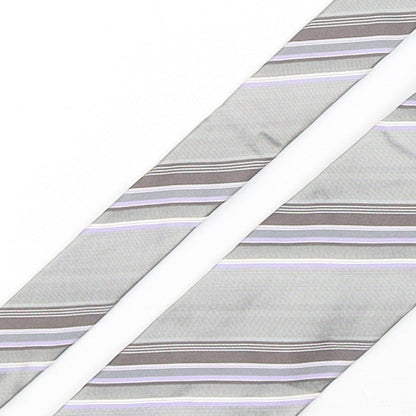 Mens Collezione Multicoloured Striped  Pointed Tie