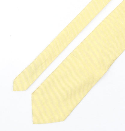 Mens Benjamin James Gold Grenadine  Pointed Tie