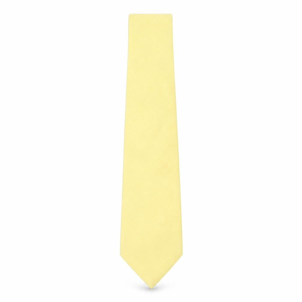 Mens Benjamin James Gold Grenadine  Pointed Tie