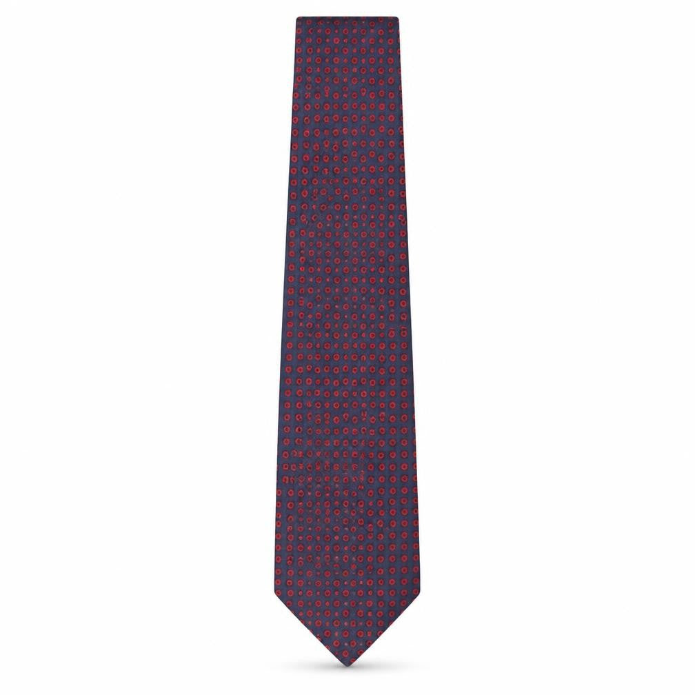 Mens Soprano Multicoloured Geometric  Pointed Tie