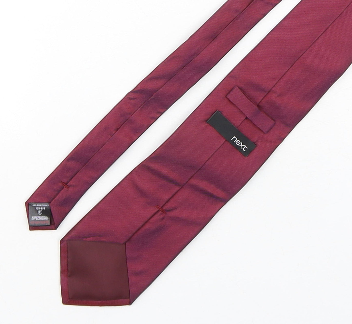 NEXT Mens Purple  Silk Pointed Tie One Size