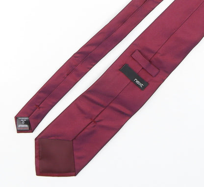 NEXT Mens Purple  Silk Pointed Tie One Size