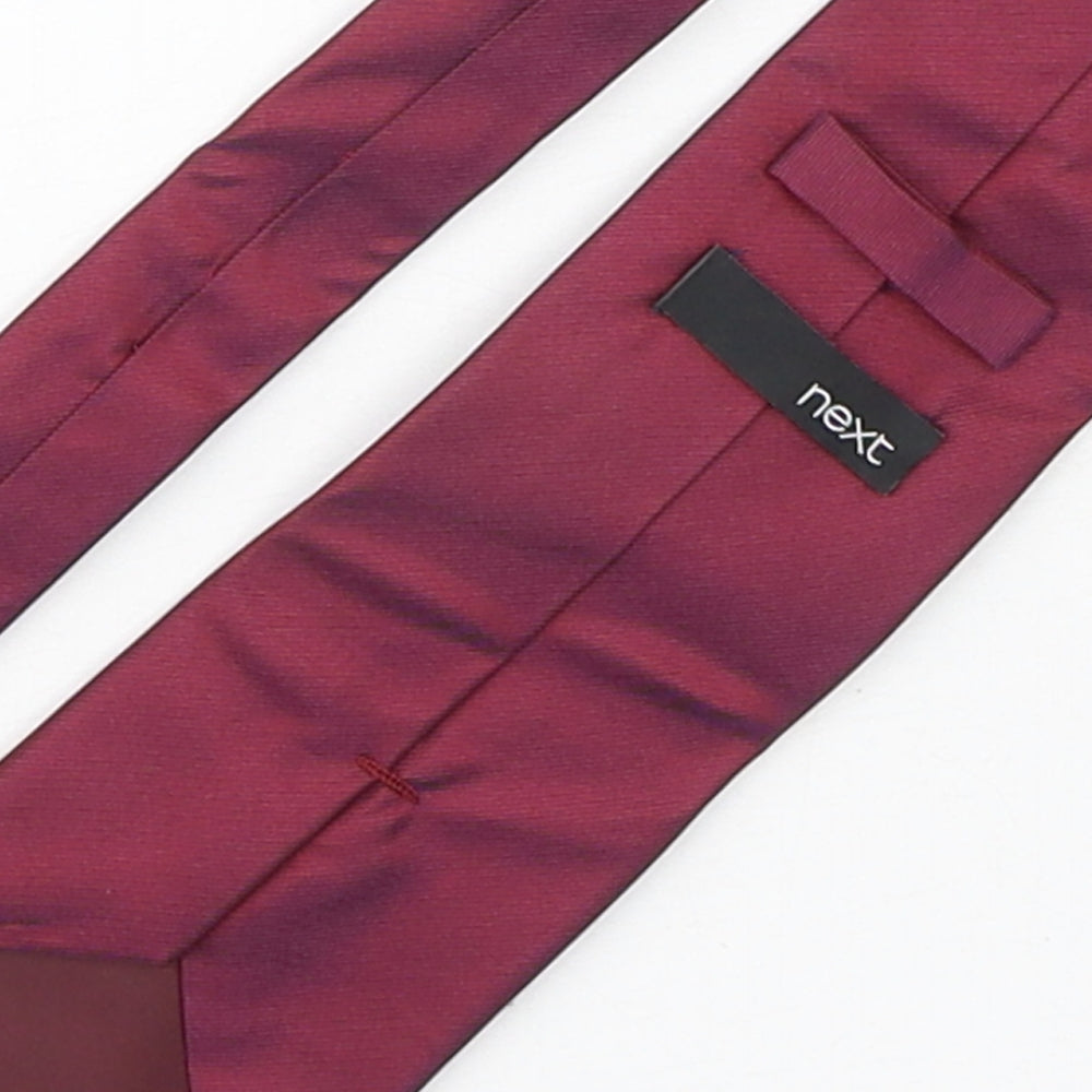 NEXT Mens Purple  Silk Pointed Tie One Size