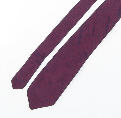 Autograph Mens Purple  Silk Pointed Tie One Size