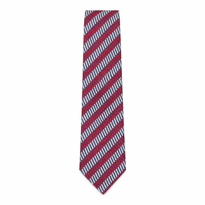 Mens Michaelis Multicoloured Striped  Pointed Tie