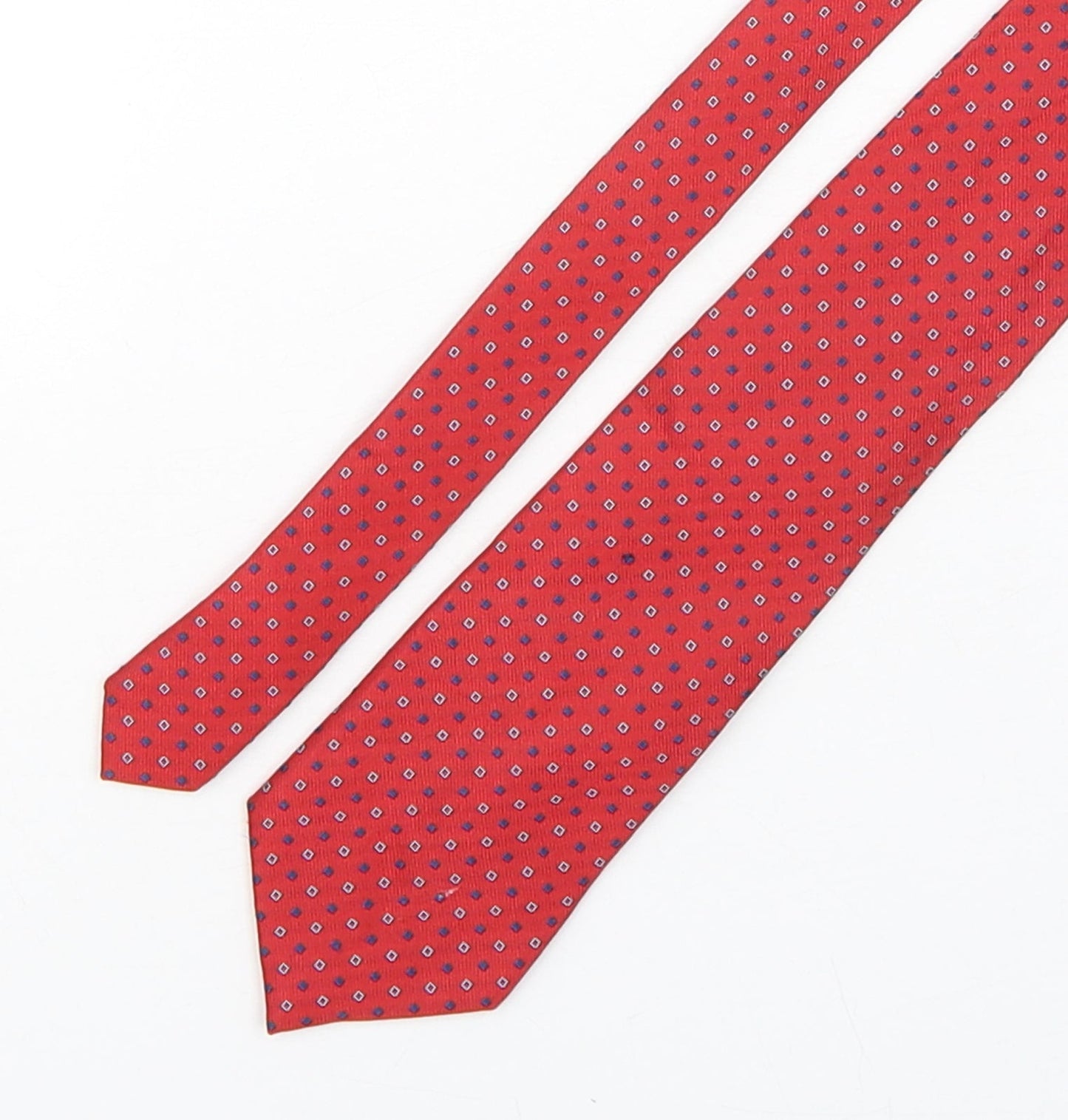 Milano Mens Multicoloured Geometric Silk Pointed Tie One Size