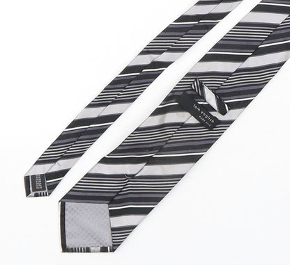 Tom English  Mens Multicoloured Striped Silk Pointed Tie One Size