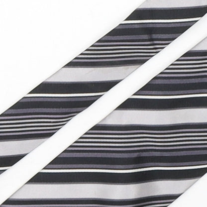 Tom English  Mens Multicoloured Striped Silk Pointed Tie One Size