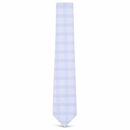 Mens Linea Blue Plaids & Checks  Pointed Tie