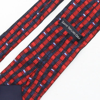 Savoy Taylors Guild Mens Multicoloured Striped Silk Pointed Tie One Size