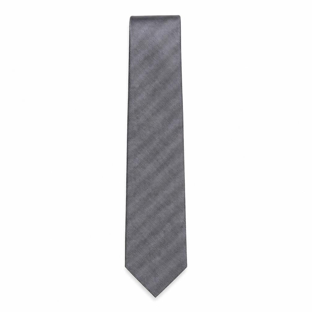 Mens Autograph Grey Striped  Pointed Tie