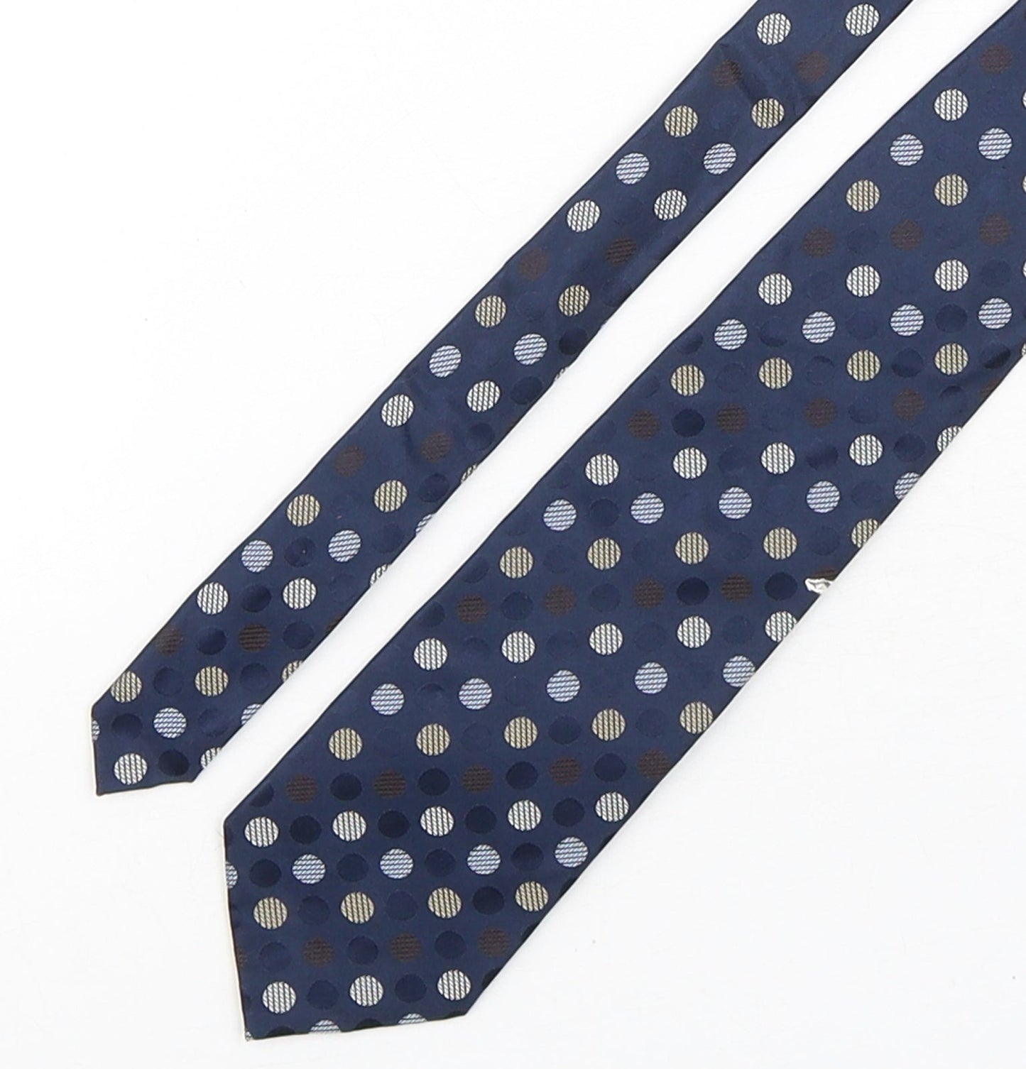 Marks and Spencer Mens Multicoloured Polka Dot Silk Pointed Tie One Size