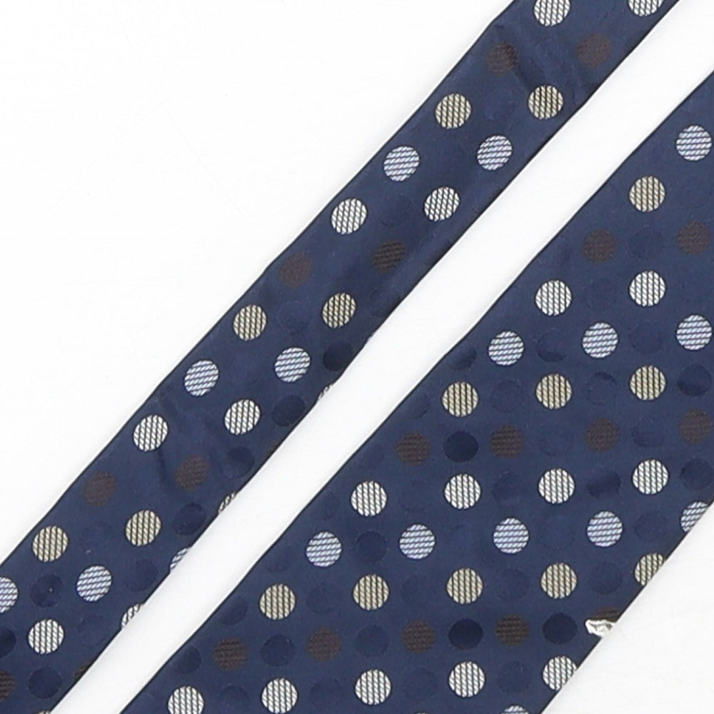 Marks and Spencer Mens Multicoloured Polka Dot Silk Pointed Tie One Size