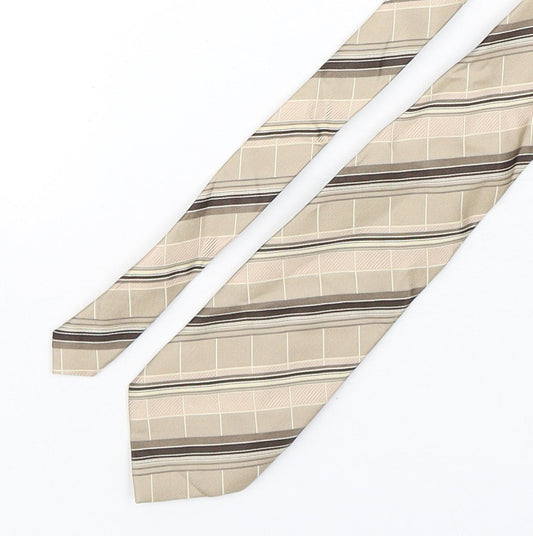 Lloyd Attree & Smith Mens Multicoloured Plaids & Checks Silk Pointed Tie One Size