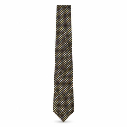 Front view of Jason & Vouge men’s multicoloured plaids & checks silk pointed tie one size