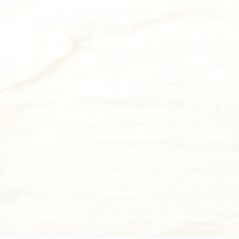 Dunnes Stores Girls Ivory  Cotton Pullover T-Shirt Size 10-11 Years Crew Neck Pullover - Birds