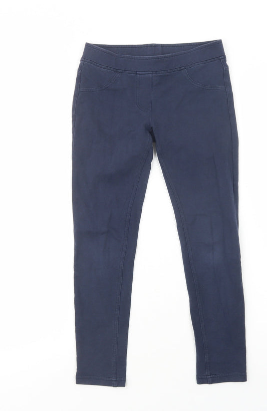 Gap Girls Blue  Cotton Jegging Trousers Size 8-9 Years  Regular  - Leggings