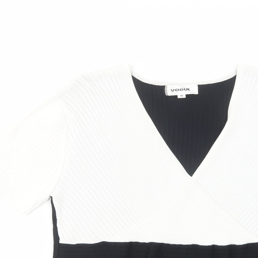 Womens UK Size M Vogue Black Pullover Jumper