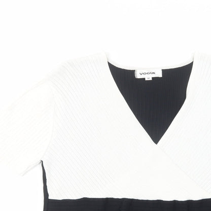 Womens UK Size M Vogue Black Pullover Jumper