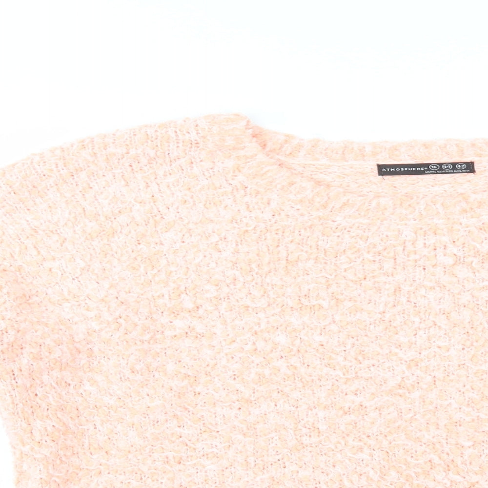 Womens UK Size 16 Atmosphere Orange Pullover Jumper