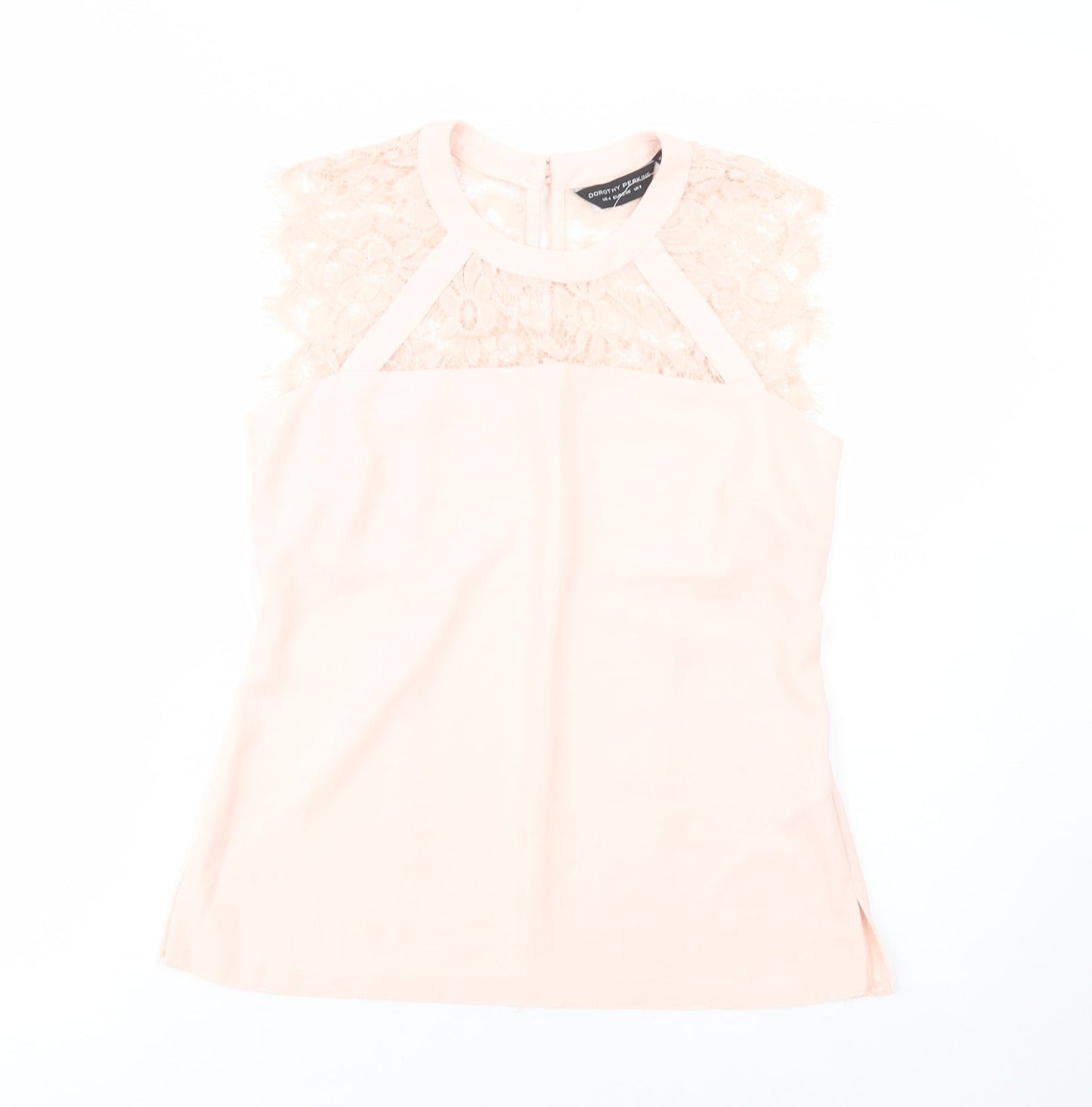 Womens UK Size 8 Dorothy Perkins Pink Basic Blouse