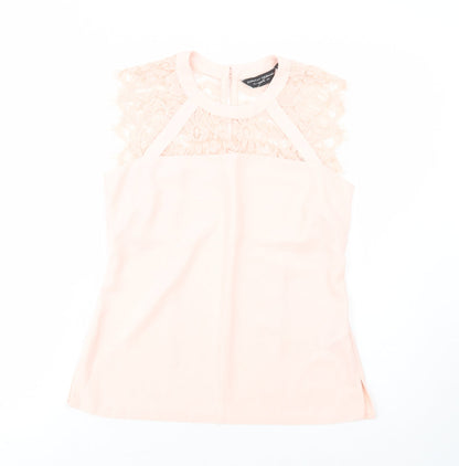Womens UK Size 8 Dorothy Perkins Pink Basic Blouse