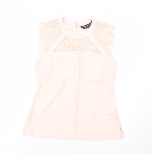 Womens UK Size 8 Dorothy Perkins Pink Basic Blouse