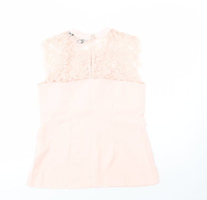 Womens UK Size 8 Dorothy Perkins Pink Basic Blouse