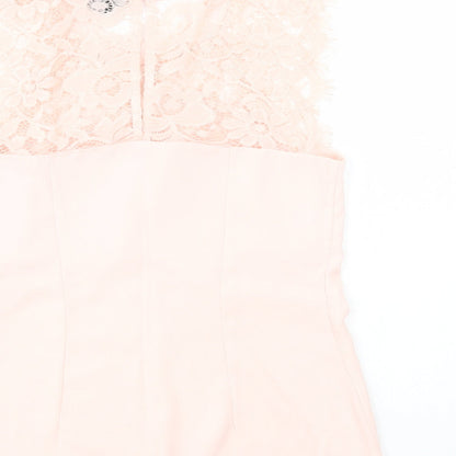 Womens UK Size 8 Dorothy Perkins Pink Basic Blouse