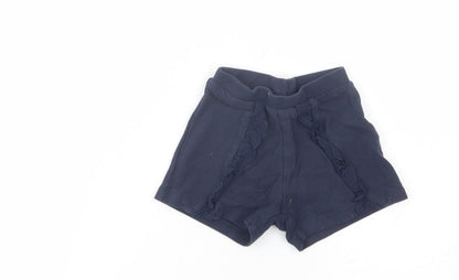 Primark Baby Blue  Cotton Cropped Trousers Size 9-12 Months