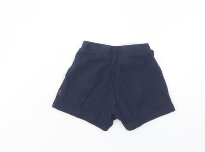 Primark Baby Blue  Cotton Cropped Trousers Size 9-12 Months