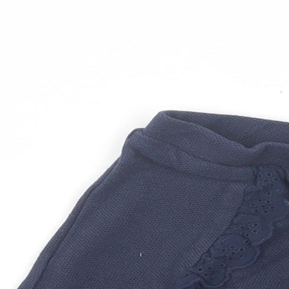 Primark Baby Blue  Cotton Cropped Trousers Size 9-12 Months
