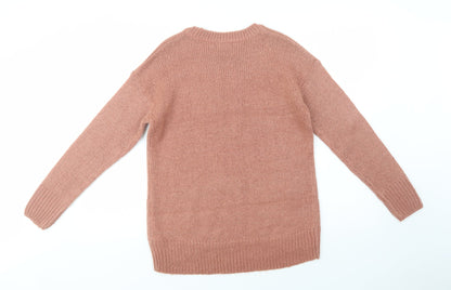 Womens UK Size S New Look Pink Pullover Jumper