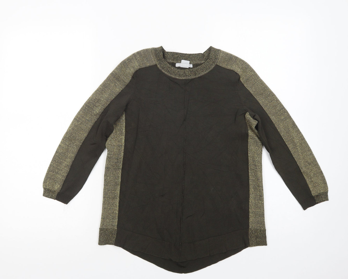 Womens UK Size S H&M Green Basic Blouse
