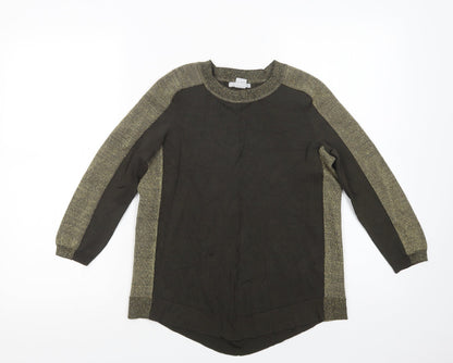 Womens UK Size S H&M Green Basic Blouse