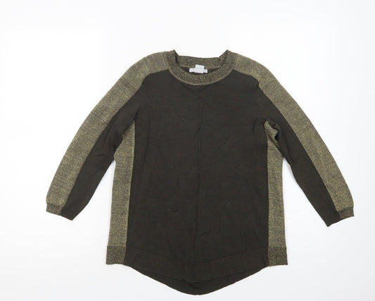 Womens UK Size S H&M Green Basic Blouse